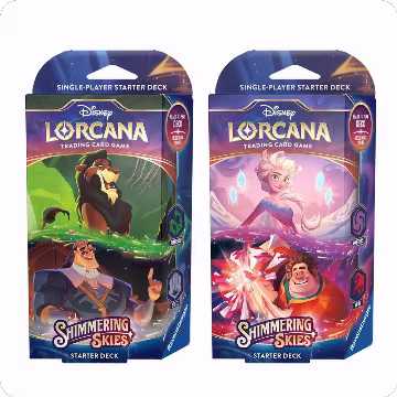 Disney Lorcana: Shimmering Skies Starter Deck [Set of 2], Shimmering Skies — Lorcana sealed product price