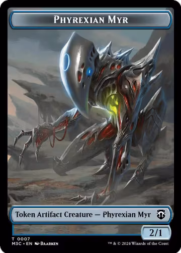 Phyrexian Myr (Ripple Foil)  // Servo Double-Sided Token (7 // 33), Commander: Modern Horizons 3 — Magic card price