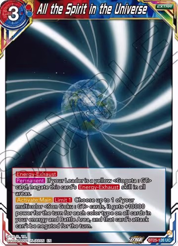 All the Spirit in the Universe (BT25-126), Legend of the Dragon Balls — DB Super card price