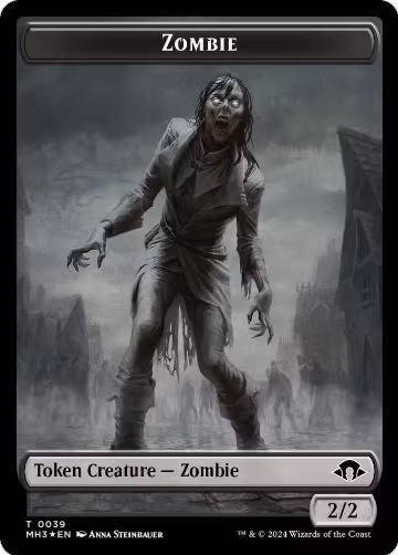 Zombie (Ripple Foil) // Insect (0027) Double-Sided Token (39 // 27), Modern Horizons 3 — Magic card price