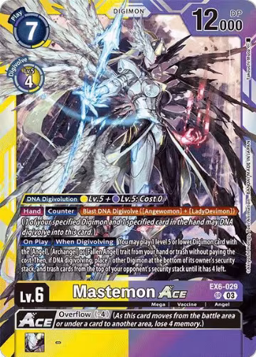 Mastemon ACE (EX6-029 SR), Infernal Ascension — Digimon card price