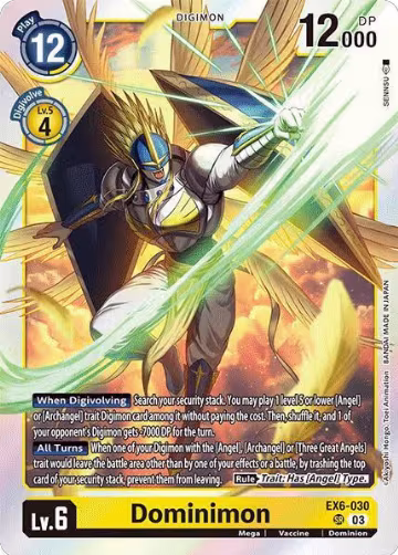 Dominimon (EX6-030 SR), Infernal Ascension — Digimon card price