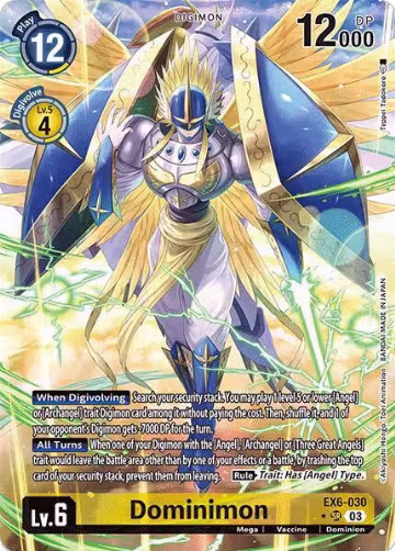 Dominimon (Alternate Art) (EX6-030 SR), Infernal Ascension — Digimon card price