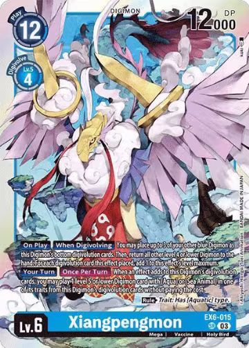Xiangpengmon (EX6-015 SR), Infernal Ascension — Digimon card price