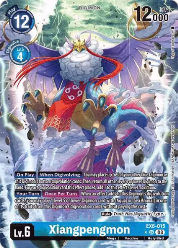 Xiangpengmon (Alternate Art) (EX6-015 SR), Infernal Ascension — Digimon card price