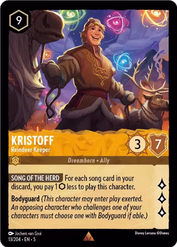 Kristoff - Reindeer Keeper (13/204), Shimmering Skies — Lorcana card price