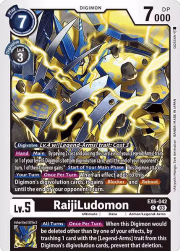 RaijiLudomon (EX6-042 C), Infernal Ascension — Digimon card price