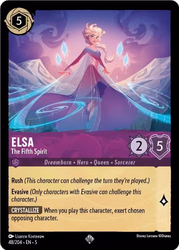 Elsa - The Fifth Spirit (48/204), Shimmering Skies — Lorcana card price