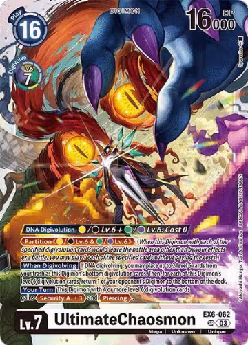 UltimateChaosmon (EX6-062 SR), Infernal Ascension — Digimon card price
