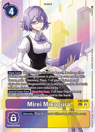Mirei Mikagura (EX6-074 SCR), Infernal Ascension — Digimon card price