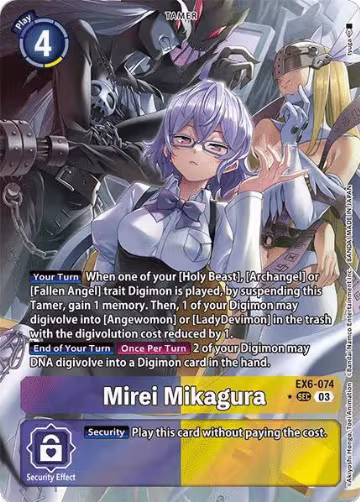 Mirei Mikagura (Alternate Art) (EX6-074 SCR) — card price