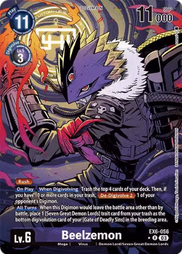 Beelzemon (Alternate Art) (EX6-056 R) — card price