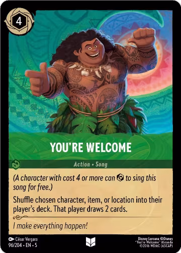 You're Welcome (96/204), Shimmering Skies — Lorcana card price