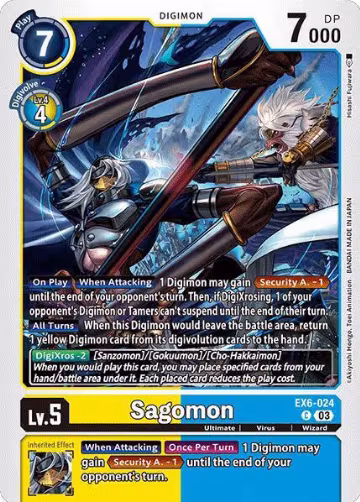 Sagomon (EX6-024 C), Infernal Ascension — Digimon card price