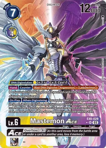 Mastemon ACE (Alternate Art) (EX6-029 SR), Infernal Ascension — Digimon card price