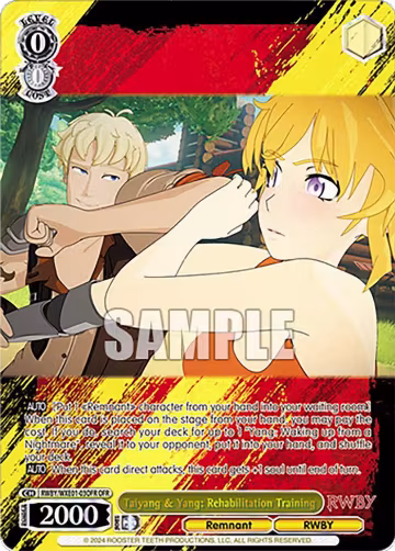 Taiyang & Yang: Rehabilitation Training (OFR) (RWBY/WXE01-03OFR OFR), RWBY Premium Booster — Weiß Schwarz card price