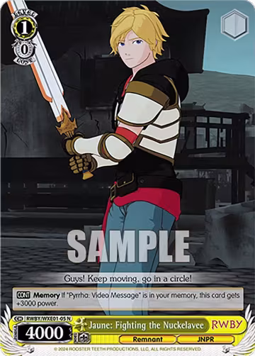 Jaune: Fighting the Nuckelavee (RWBY/WXE01-05 N), RWBY Premium Booster — Weiß Schwarz card price