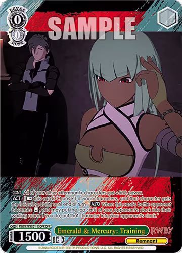 Emerald & Mercury: Training (OFR) (RWBY/WXE01-13OFR OFR), RWBY Premium Booster — Weiß Schwarz card price