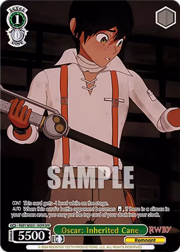 Oscar: Inherited Cane (OFR) (RWBY/WXE01-19OFR OFR), RWBY Premium Booster — Weiß Schwarz card price