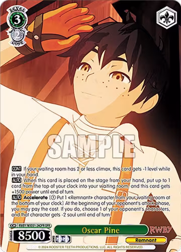 Oscar Pine (OFR) (RWBY/WXE01-24OFR OFR), RWBY Premium Booster — Weiß Schwarz card price