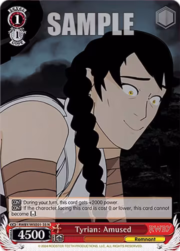 Tyrian: Amused (RWBY/WXE01-35 N), RWBY Premium Booster — Weiß Schwarz card price