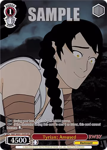 Tyrian: Amused (OFR) (RWBY/WXE01-35OFR OFR), RWBY Premium Booster — Weiß Schwarz card price
