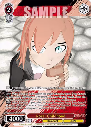 Nora: Childhood (OFR) (RWBY/WXE01-36OFR OFR), RWBY Premium Booster — Weiß Schwarz card price