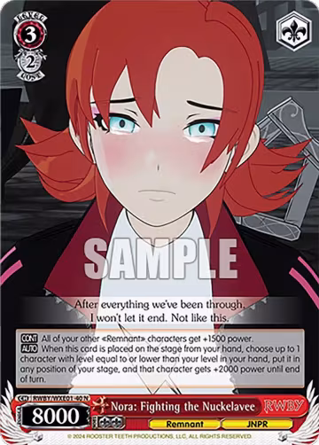 Nora: Fighting the Nuckelavee (RWBY/WXE01-40 N), RWBY Premium Booster — Weiß Schwarz card price