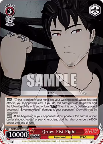 Qrow: Fist Fight (RWBY/WXE01-43 N), RWBY Premium Booster — Weiß Schwarz card price
