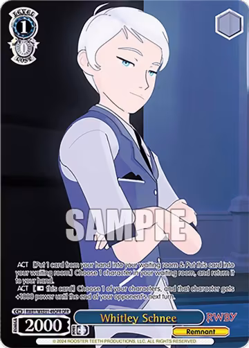 Whitley Schnee (OFR) (RWBY/WXE01-49OFR OFR), RWBY Premium Booster — Weiß Schwarz card price