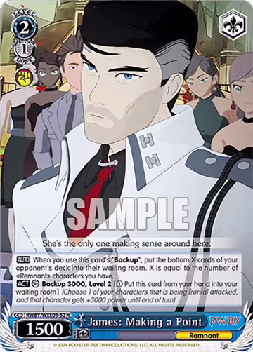 James: Making a Point (RWBY/WXE01-52 N), RWBY Premium Booster — Weiß Schwarz card price