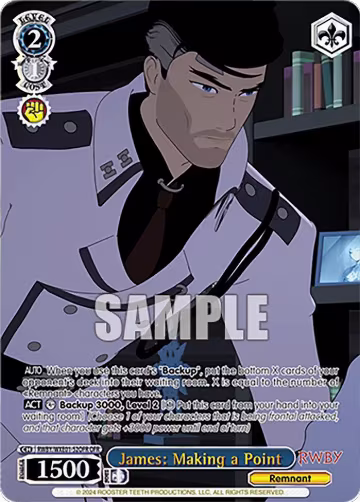 James: Making a Point (OFR) (RWBY/WXE01-52OFR OFR), RWBY Premium Booster — Weiß Schwarz card price