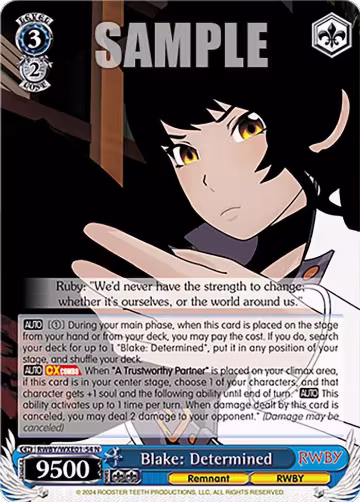 Blake: Determined (RWBY/WXE01-54 N), RWBY Premium Booster — Weiß Schwarz card price