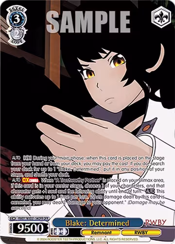 Blake: Determined (OFR) (RWBY/WXE01-54OFR OFR), RWBY Premium Booster — Weiß Schwarz card price
