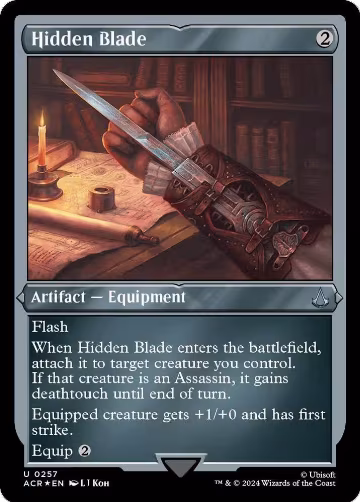 Hidden Blade (Foil Etched) (257), Universes Beyond: Assassin's Creed — Magic card price