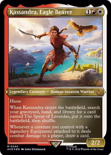 Kassandra, Eagle Bearer (Foil Etched) (240), Universes Beyond: Assassin's Creed — Magic card price
