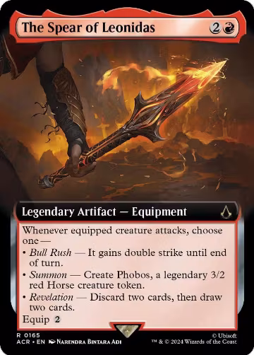 The Spear of Leonidas (Extended Art) (165), Universes Beyond: Assassin's Creed — Magic card price