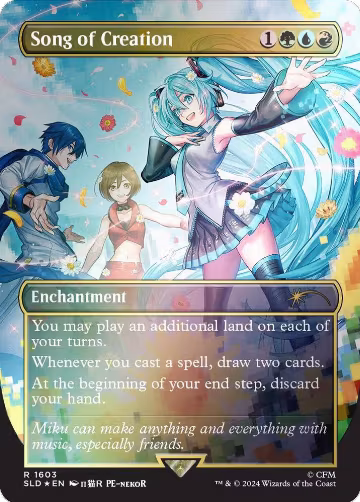 Song of Creation (Rainbow Foil) (1603), Secret Lair Drop Series — Magic card price