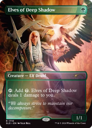 Elves of Deep Shadow (Rainbow Foil) (1710), Secret Lair Drop Series — Magic card price
