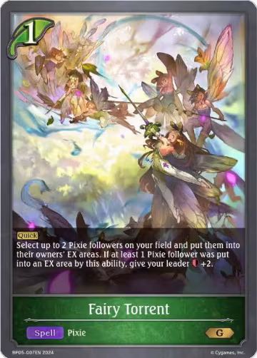 Fairy Torrent (BP05-007EN), Omens Eternal — Shadowverse card price