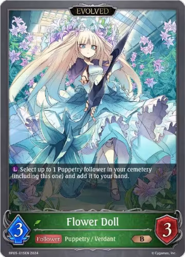 Flower Doll (Evolved) (BP05-015EN), Omens Eternal — Shadowverse card price
