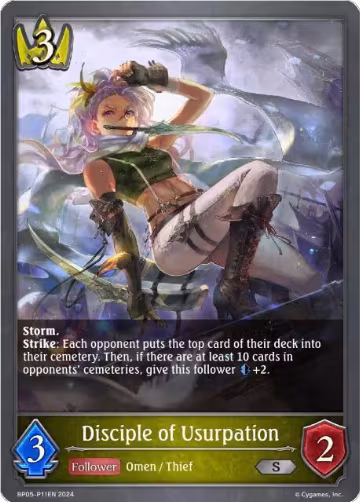 Disciple of Usurpation (Foil) (BP05-P11EN), Omens Eternal — Shadowverse card price