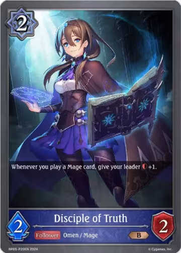 Disciple of Truth - P20EN (Foil) (BP05-P20EN), Omens Eternal — Shadowverse card price