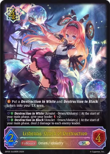Lishenna, Omen of Destruction (SL) (BP05-SL09EN), Omens Eternal — Shadowverse card price