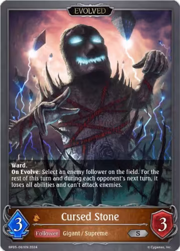Cursed Stone (Evolved) (BP05-061EN), Omens Eternal — Shadowverse card price