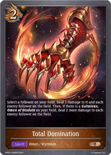 Total Domination (BP05-068EN), Omens Eternal — Shadowverse card price