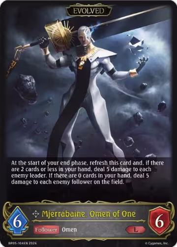 Mjerrabaine, Omen of One (Evolved) (BP05-104EN), Omens Eternal — Shadowverse card price