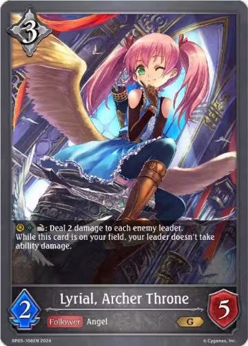 Lyrial, Archer Throne (BP05-108EN), Omens Eternal — Shadowverse card price