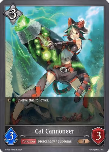 Cat Cannoneer (BP05-114EN), Omens Eternal — Shadowverse card price