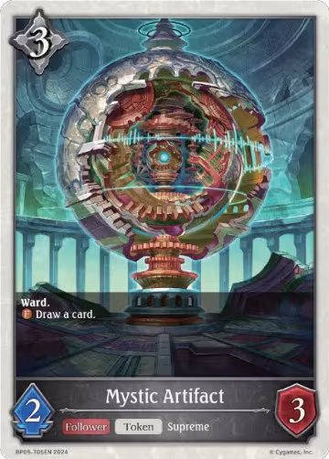 Mystic Artifact (BP05-T05EN), Omens Eternal — Shadowverse card price
